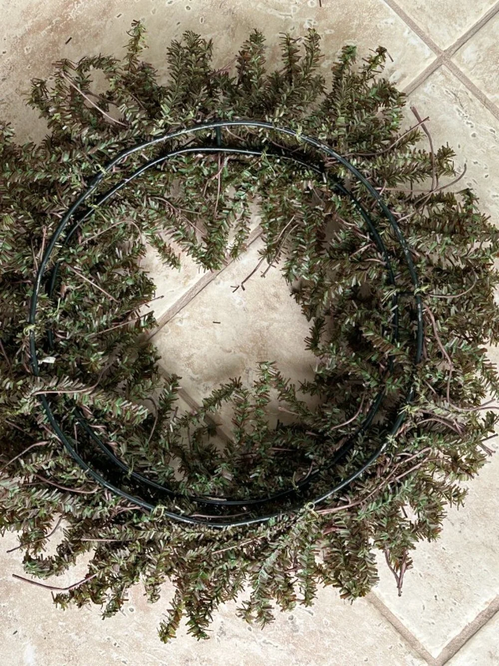 FAUX PINE WREATH CHRISTMAS PRIMITIVES 18